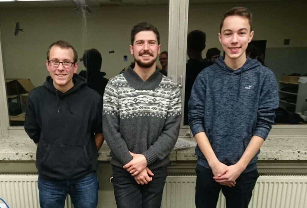 Die Lichttechnik bei "Die Schöne und das Biest": Felix Brander (l.), Manuel Klumpp (M.), Paul Hermann (r.)